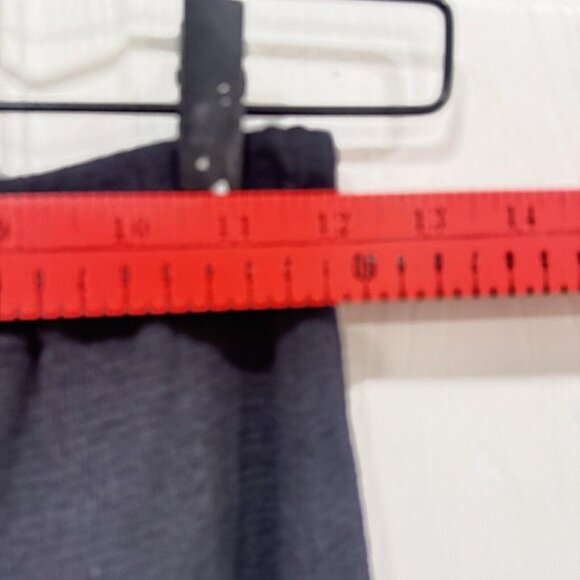 ST JOHN Black Santana Knit Skirt Split Flap Flare Hem Size 0 Pull On Stretch - Picture 5 of 8